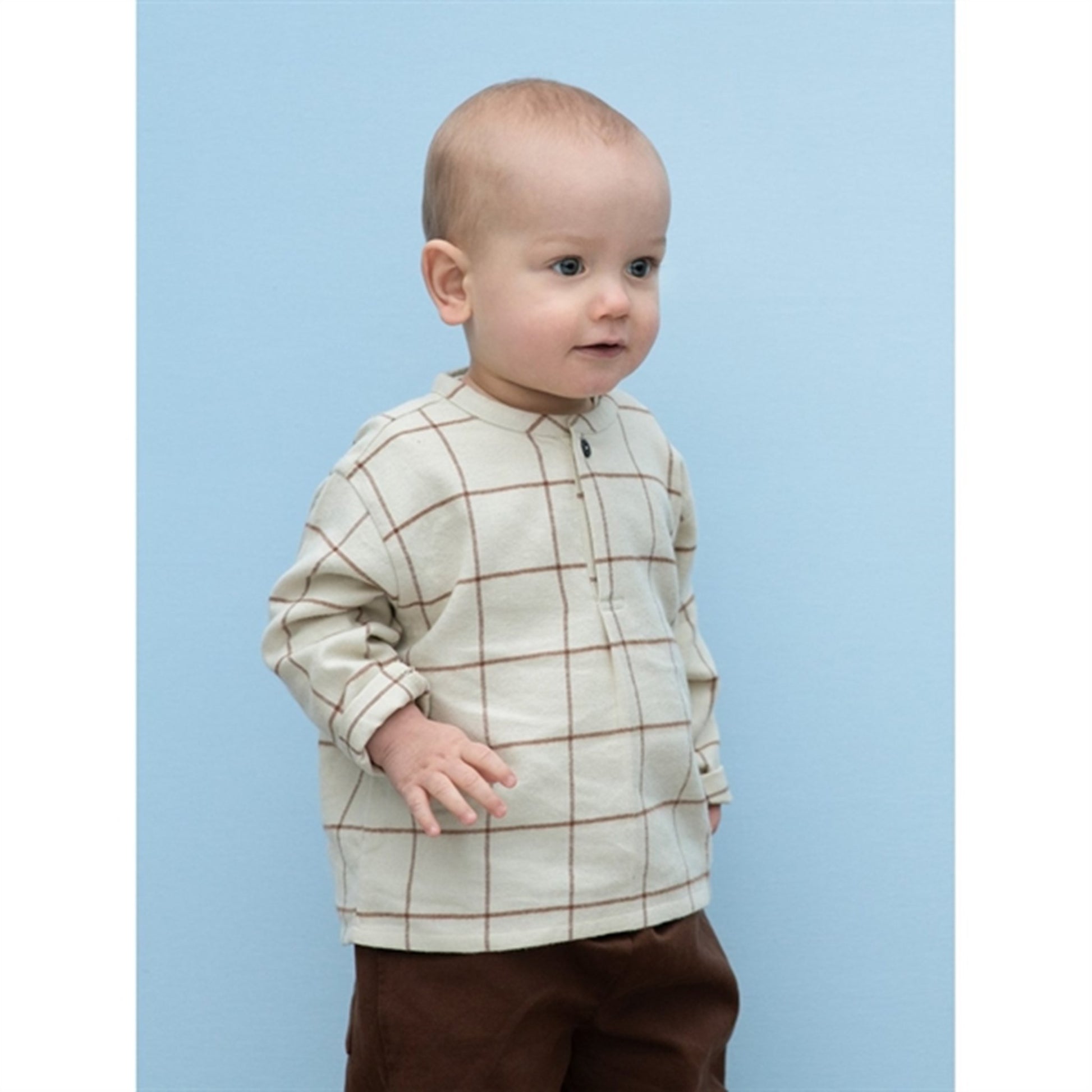 Serendipity Chocolatechecks Baby Brushed Shirt