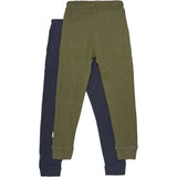 Minymo Dark Olive Sweatpants Basis 36 2-pack NOOS