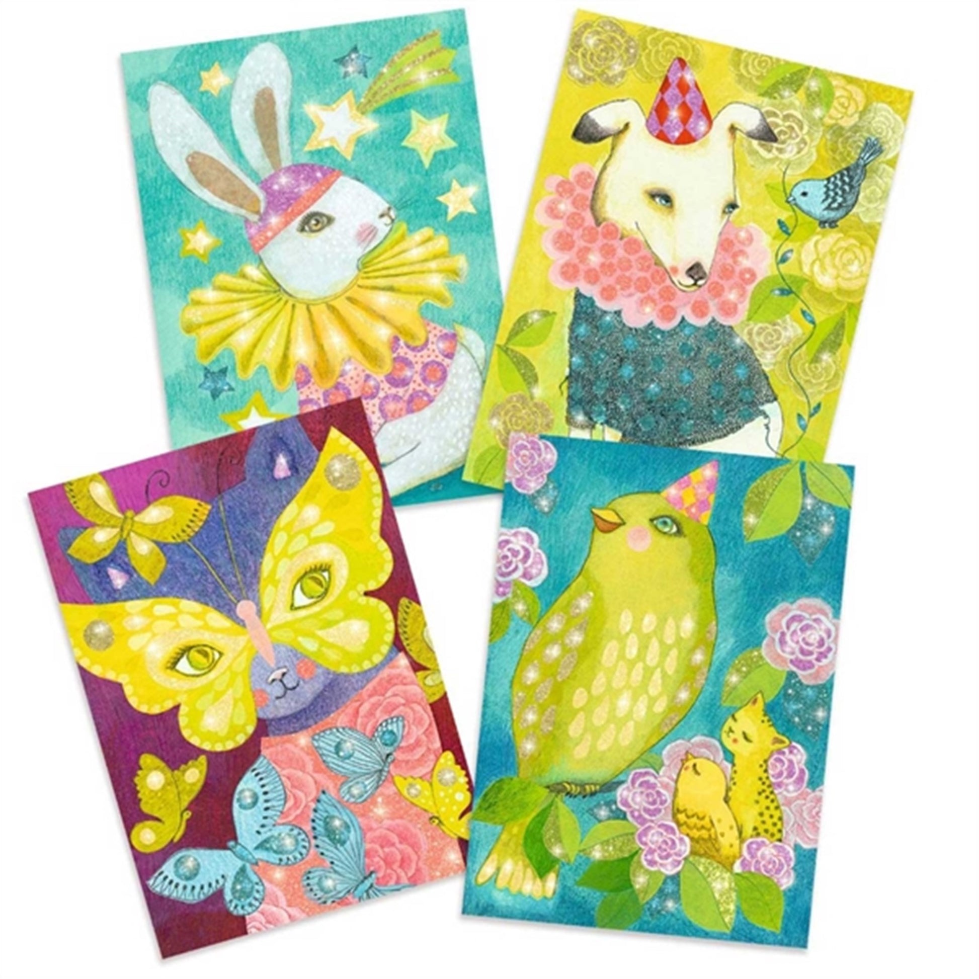 Djeco Glitter Boards Animal Carnival
