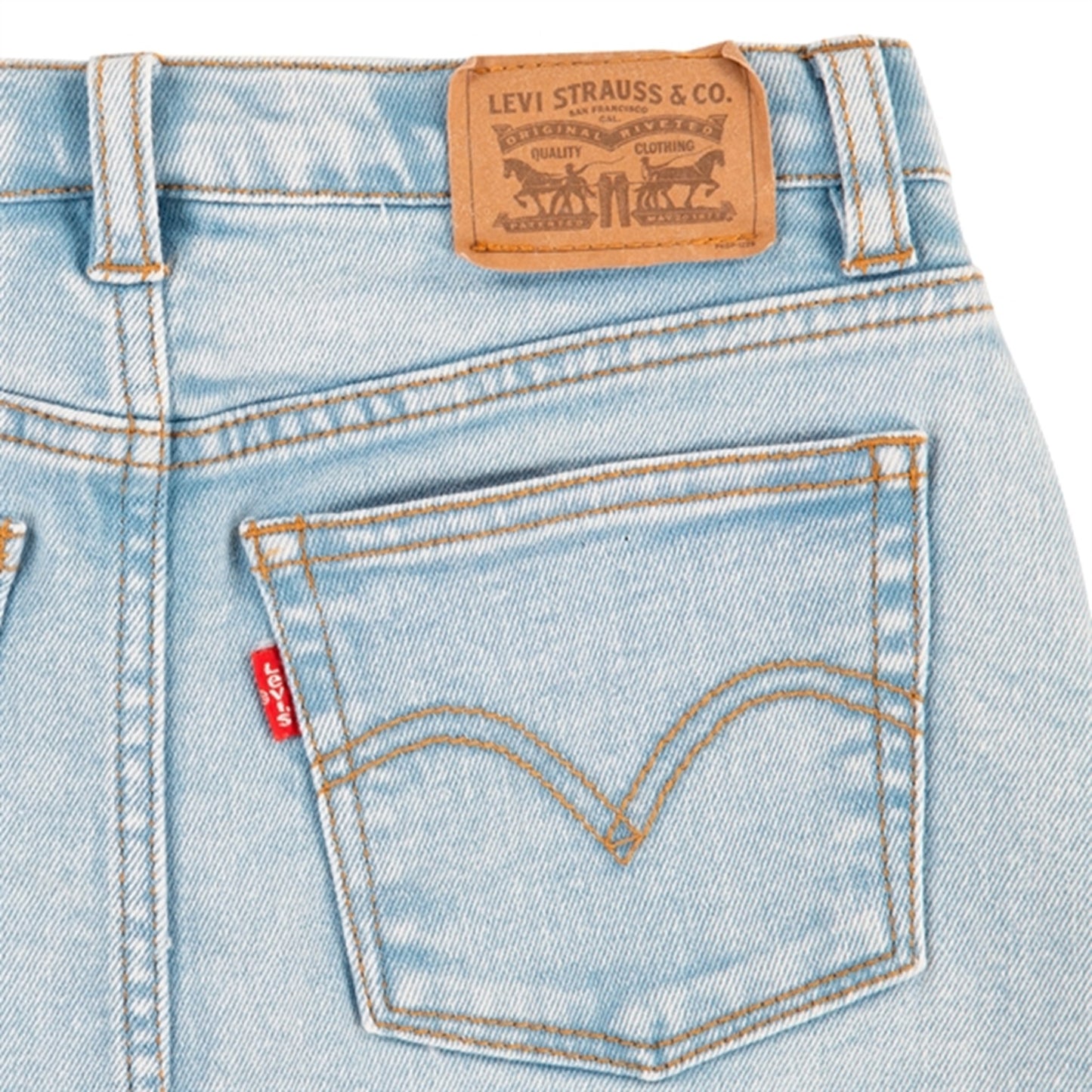 Levi's High Rise Denim Skirt Blue