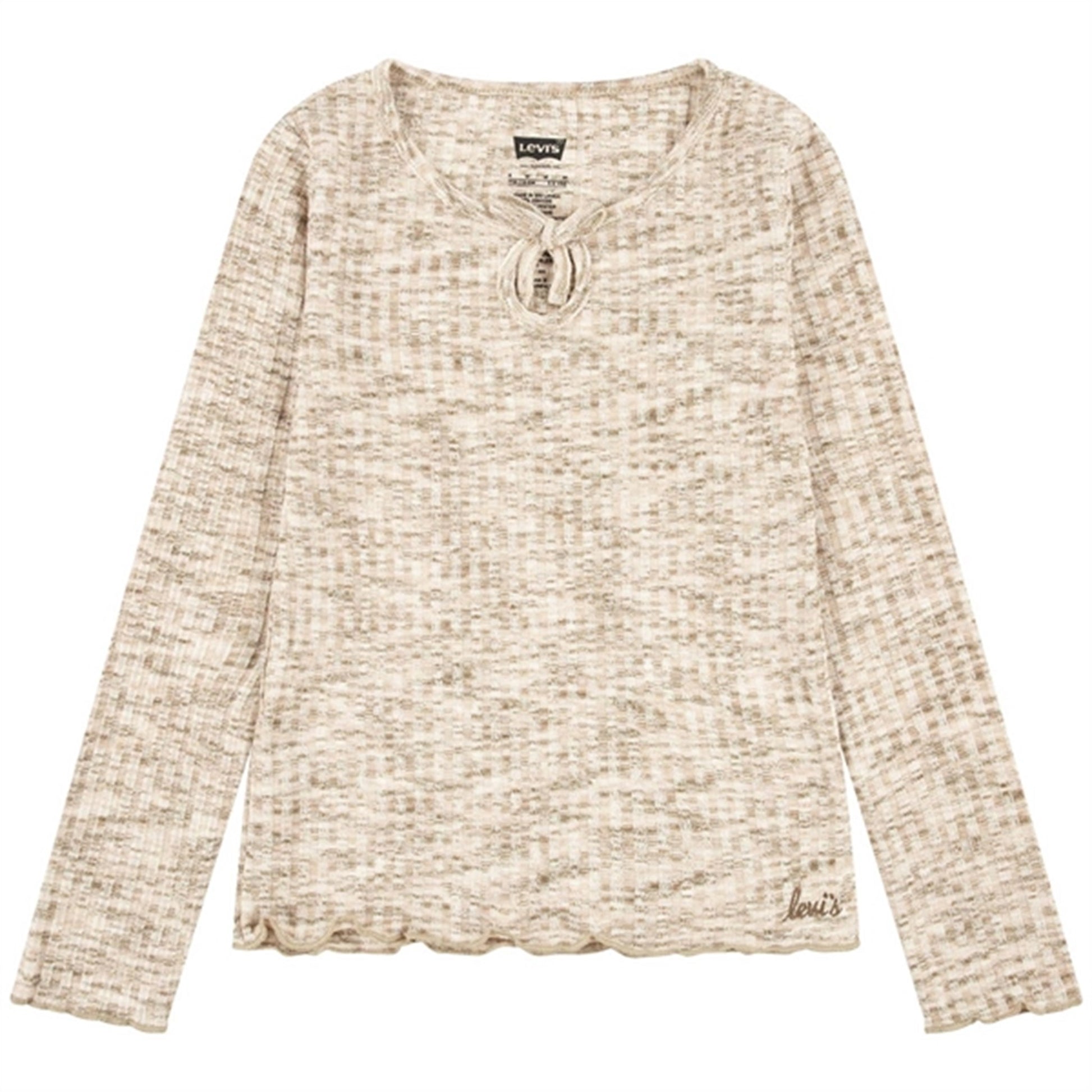 Levi's Space Dye Long Sleeve Blouse Creme Brulee