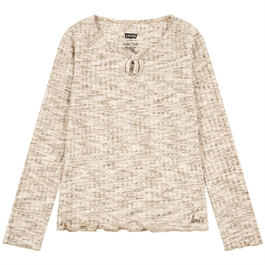 Levi's Space Dye Long Sleeve Blouse Creme Brulee