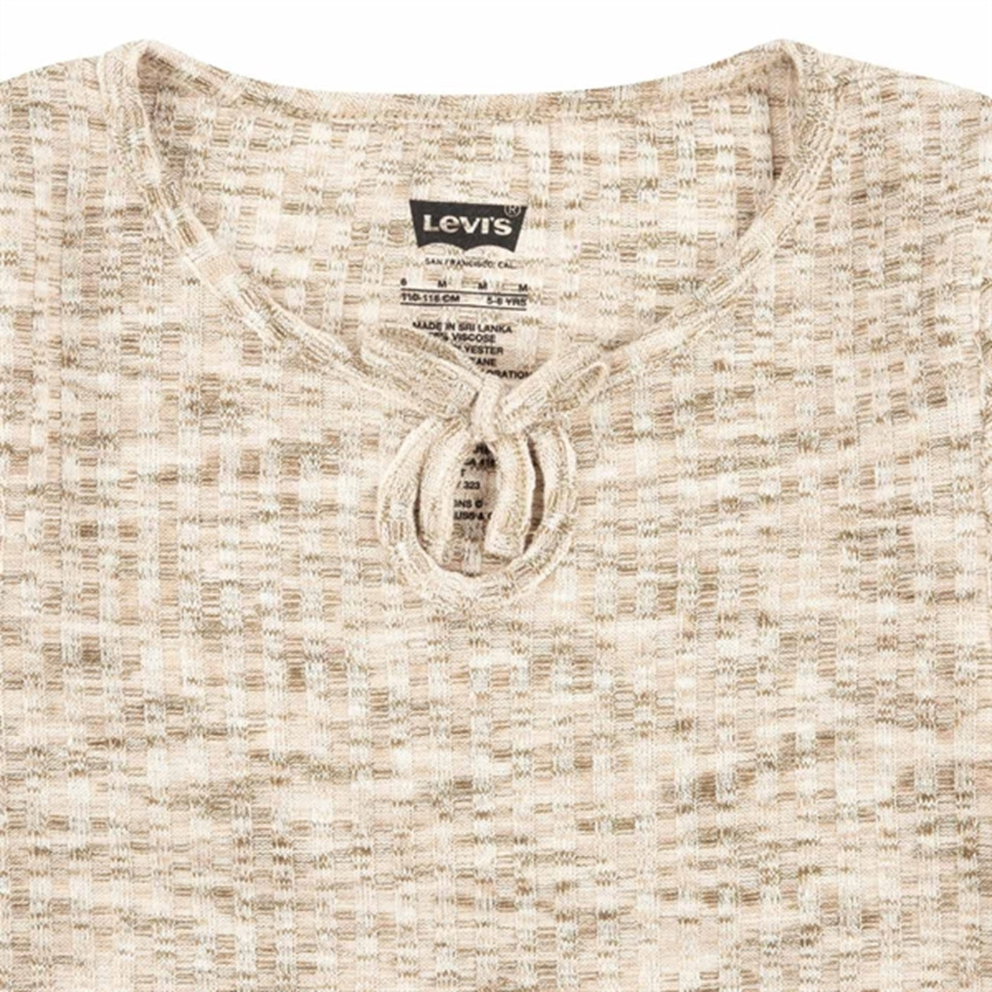 Levi's Space Dye Long Sleeve Blouse Creme Brulee