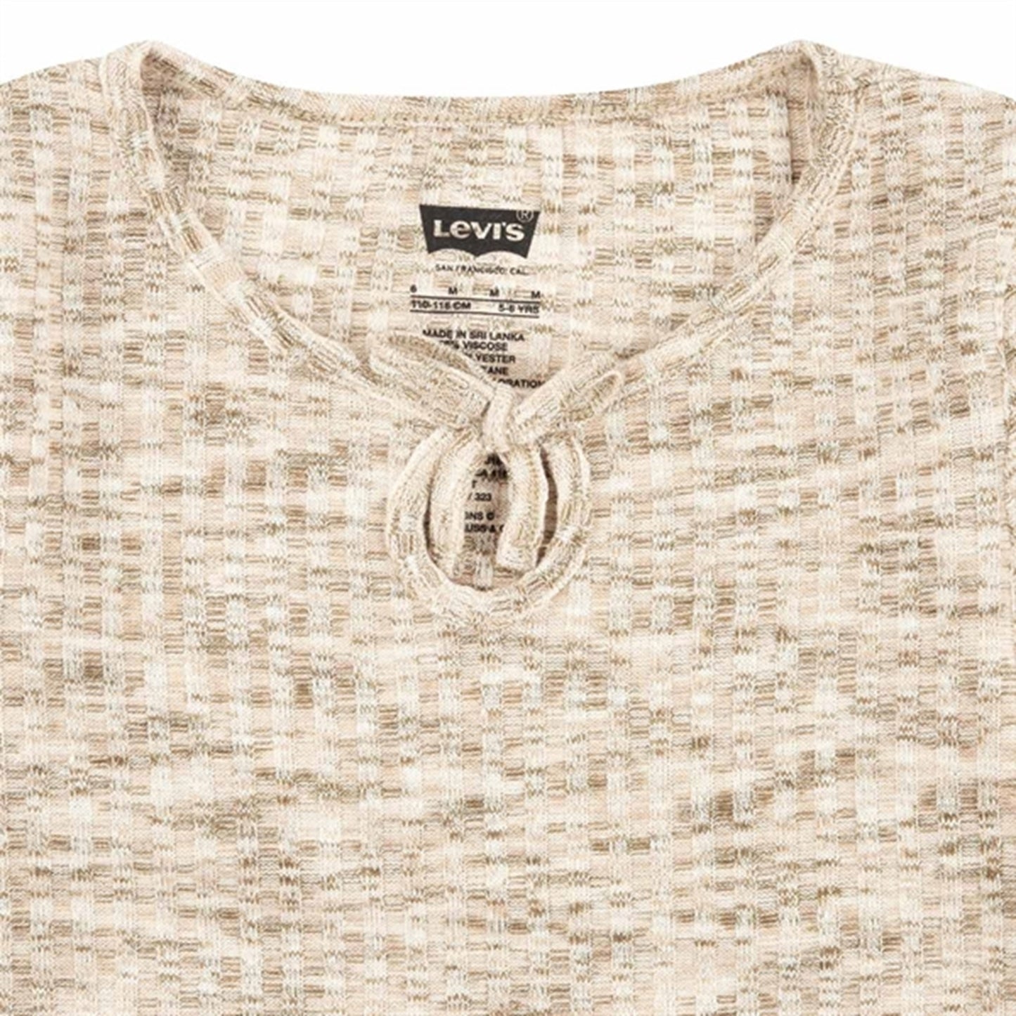 Levi's Space Dye Long Sleeve Blouse Creme Brulee
