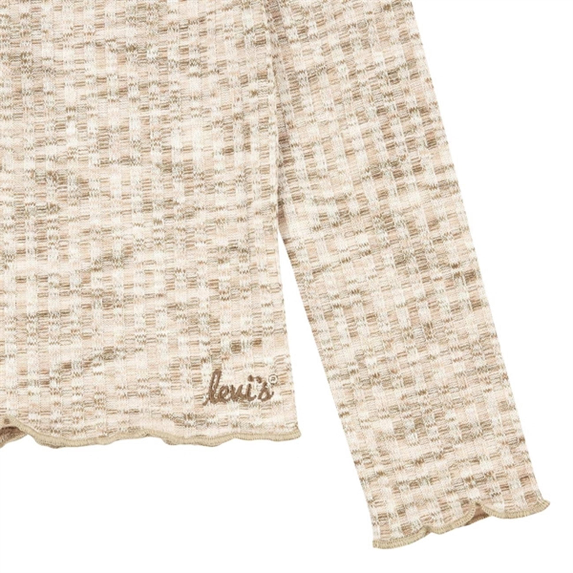 Levi's Space Dye Long Sleeve Blouse Creme Brulee