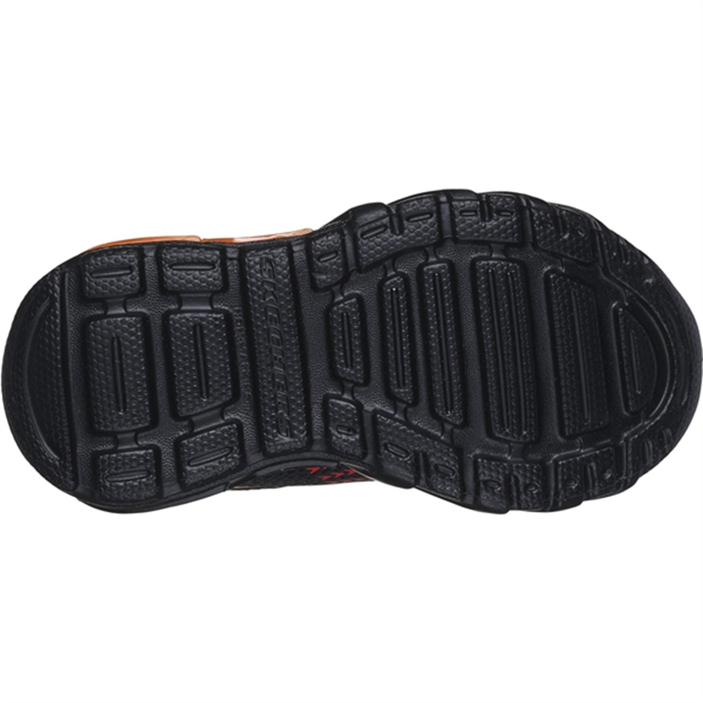 Skechers Boys Flex Glow Bolt Sneakers Black Red