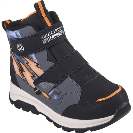 Skechers Boys Storm Blazer Waterproof Boots Charcoal Black
