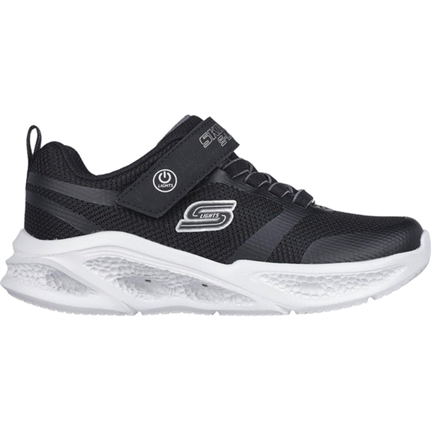Skechers Boys Skechers Meteor-Lights Sneakers Black Grey