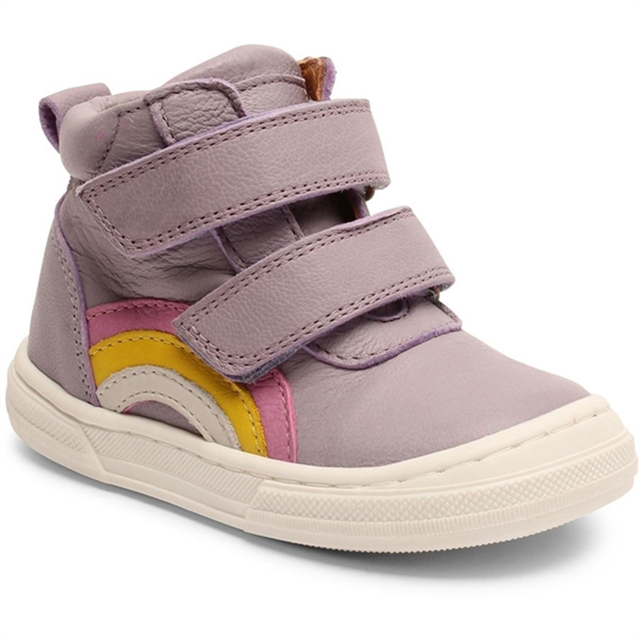 Bisgaard Rainbow Velcro Shoe Purple