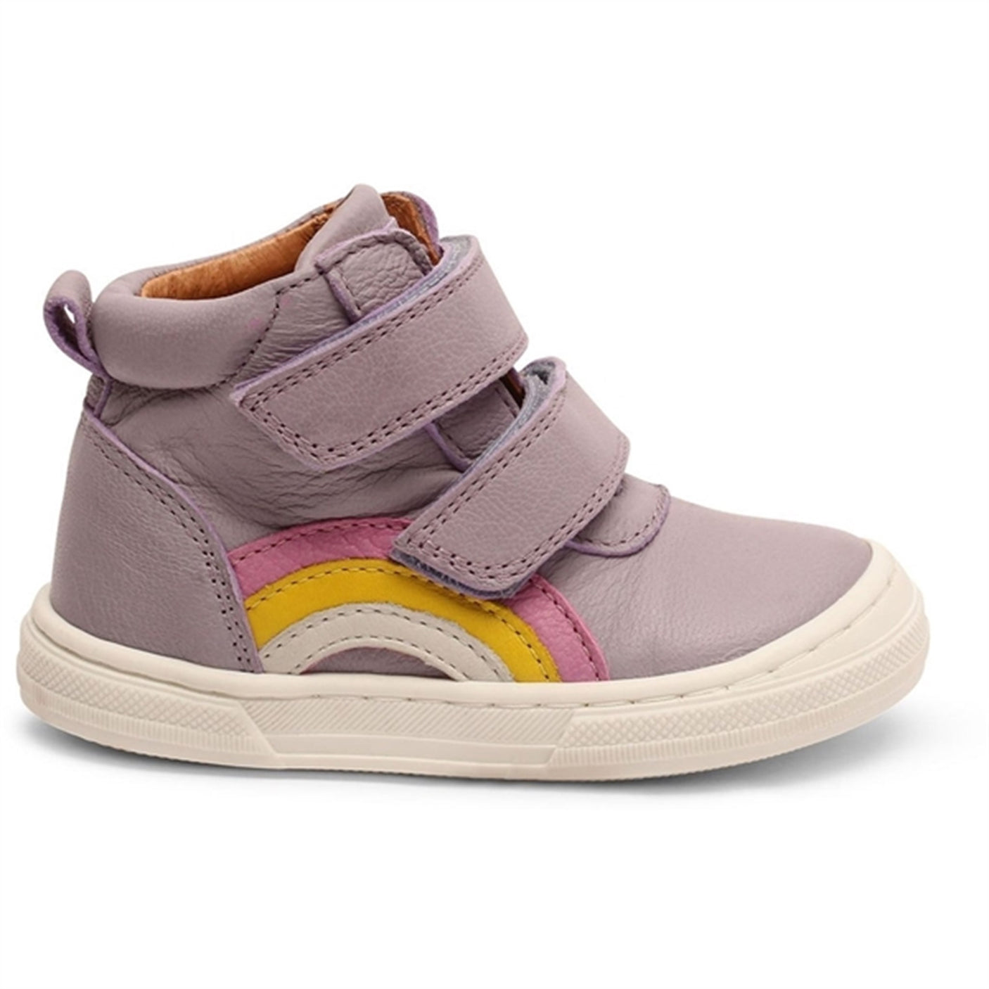Bisgaard Rainbow Velcro Shoe Purple