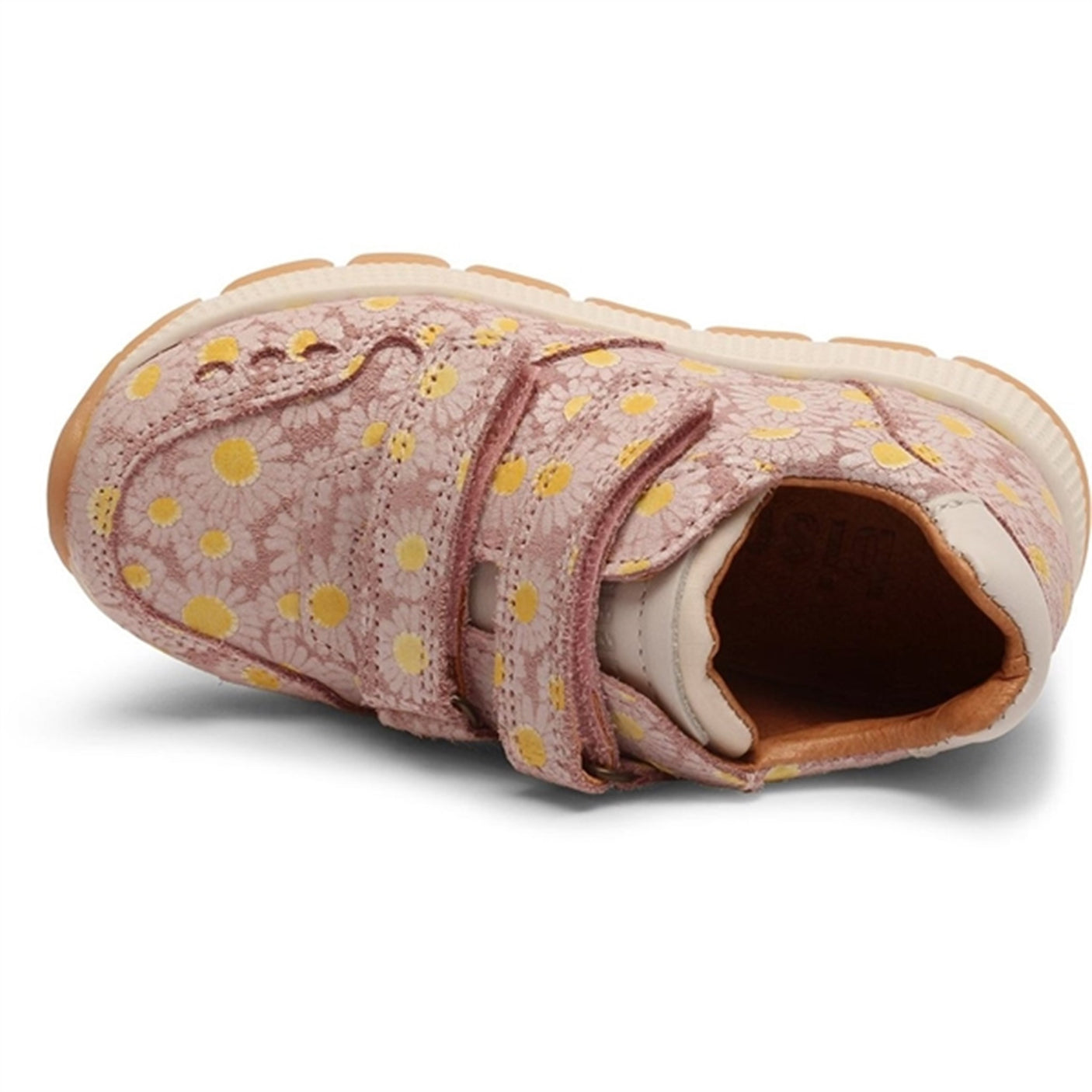 Bisgaard Luka V Velcro Shoe Rose Flowers