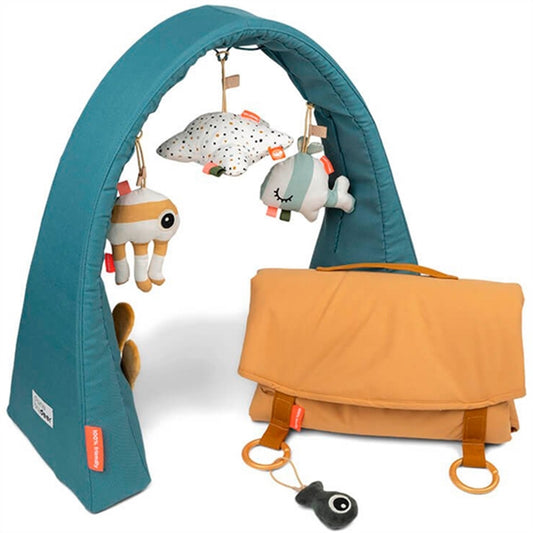 Done by Deer Activity Gym Sea Friends Blue Mustard