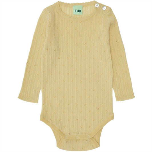 FUB Baby Pointelle Body Buttermilk