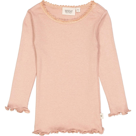 Wheat Rose Dawn Rib Lace Blouse