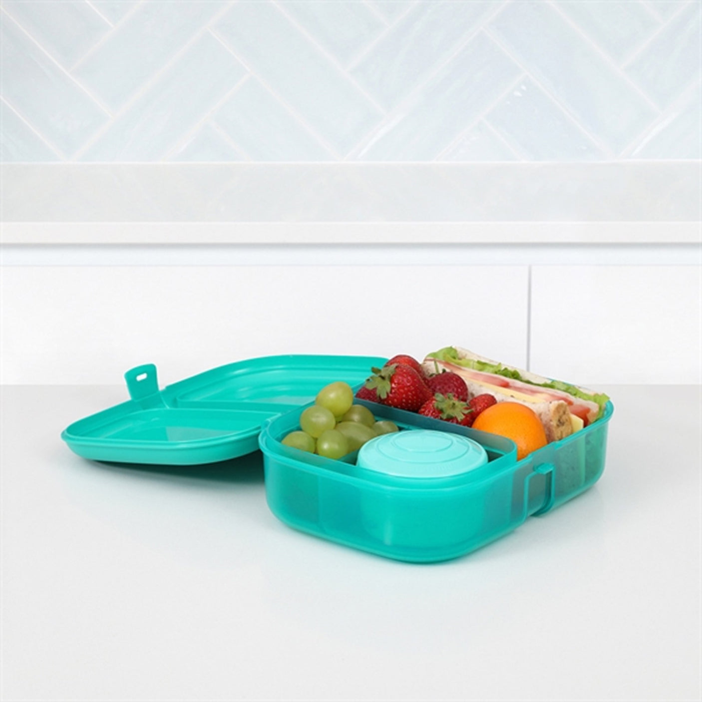 Sistema Ribbon Lunch Box 1,1 L Teal