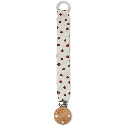 Smallstuff Woven Pacifier Strap White