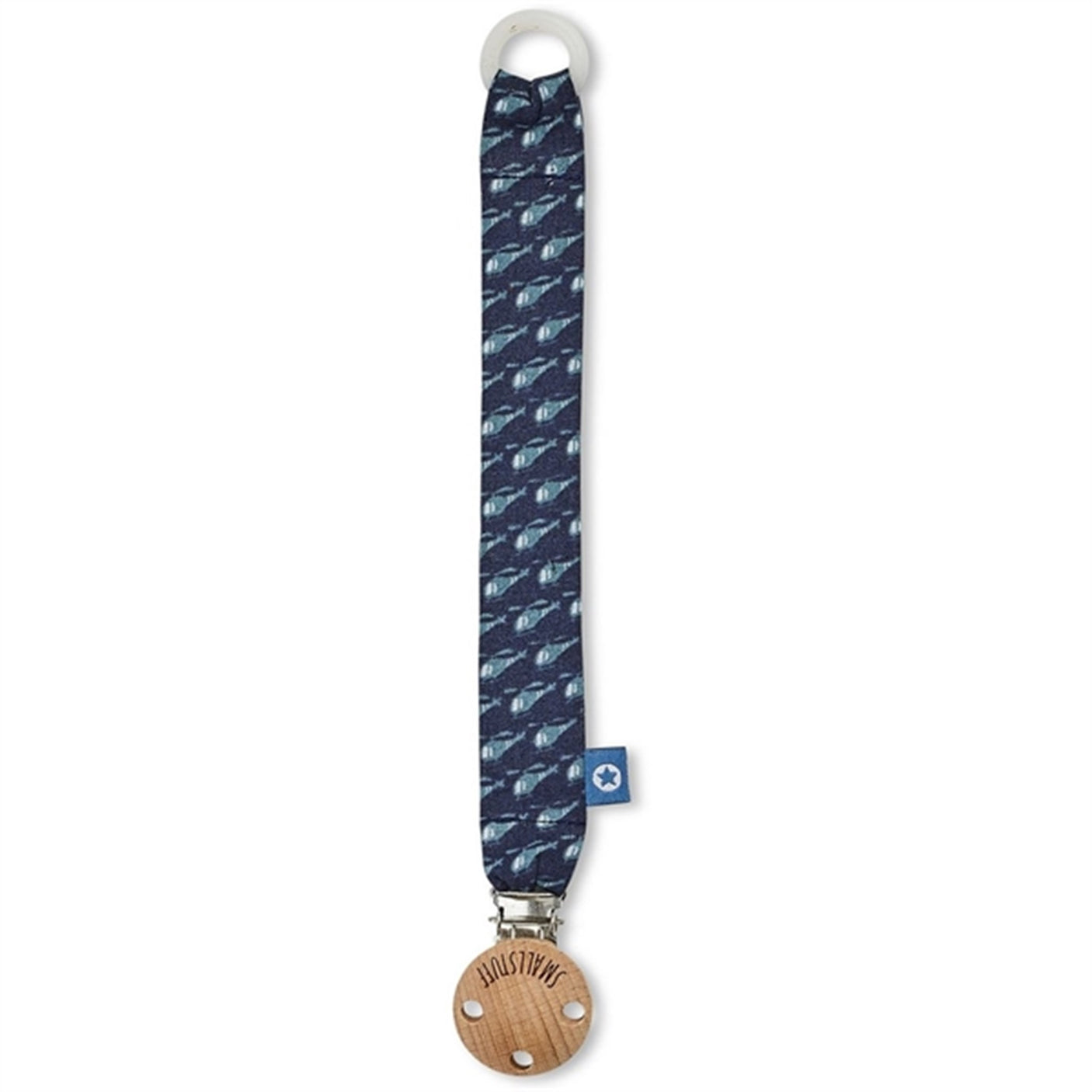 Smallstuff Woven Pacifier Strap Navy