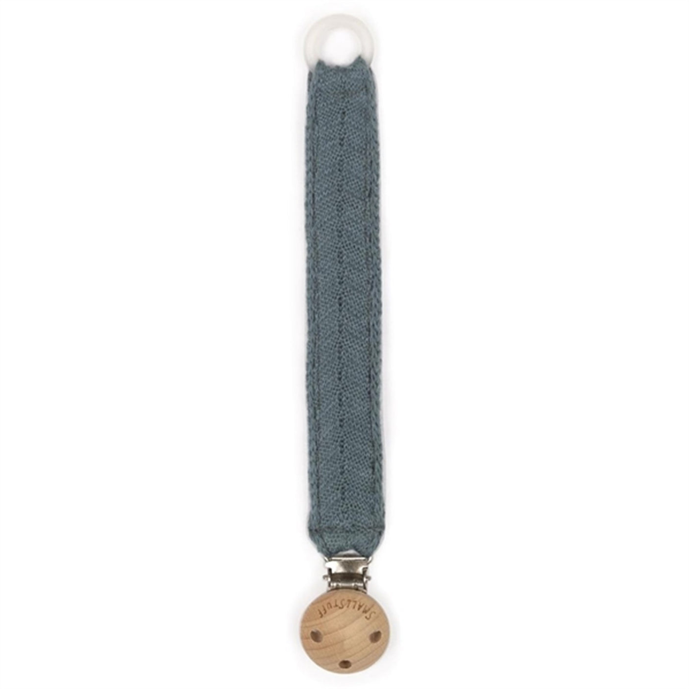 Smallstuff Knit Pacifier Strap Cloudy