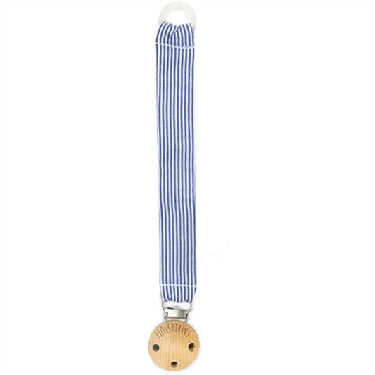 Smallstuff Fabric Pacifier Strap Blue Stripes