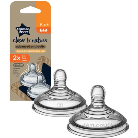 Tommee Tippee Bottle Pacifier - Anti-Colic 6+ months (fast) 2 pcs.