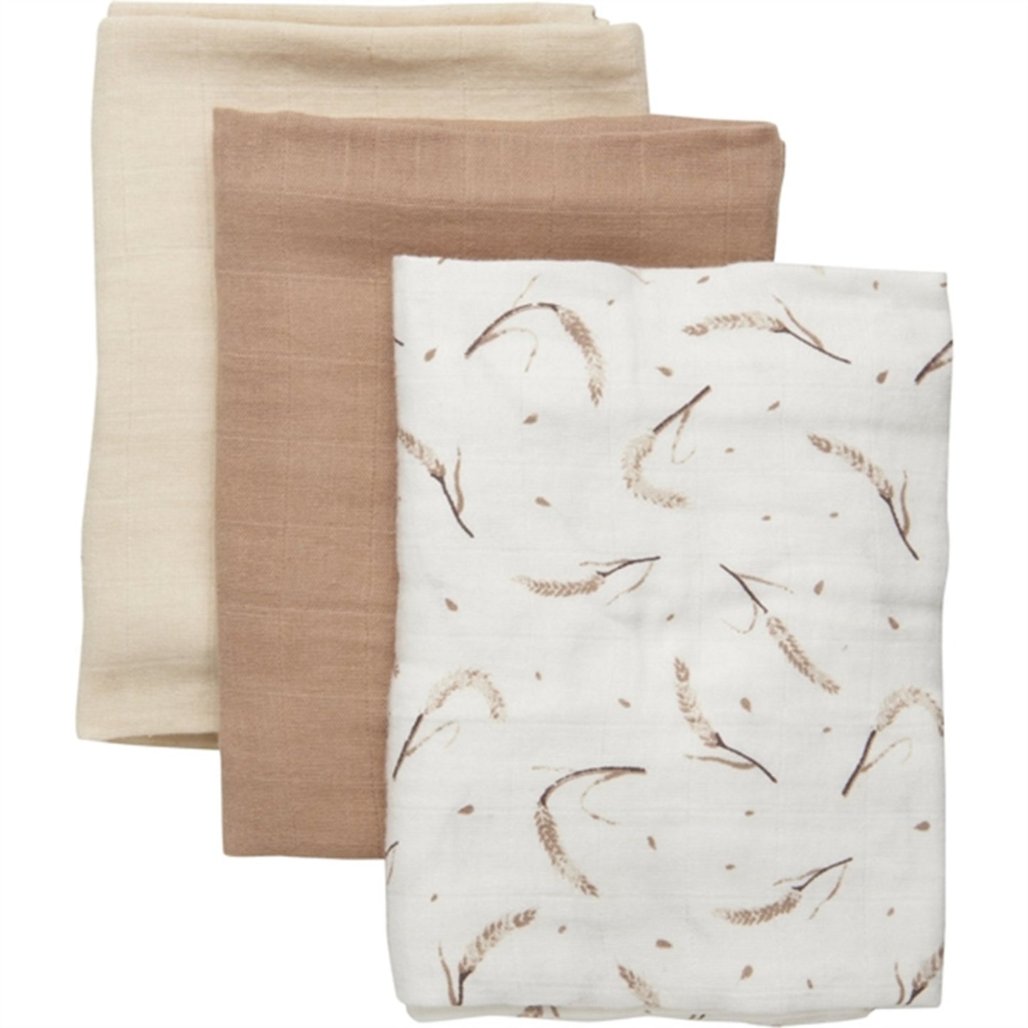 FIXONI Egret Muslin Cloths 3-Pack