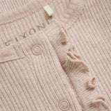 FIXONI Silver Peony Romper LS Rib