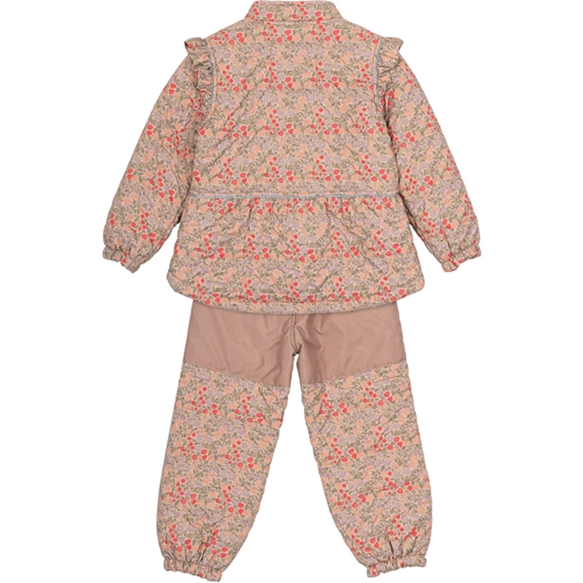 Mikk-Line Thermosæt Frill AOP Warm Taupe