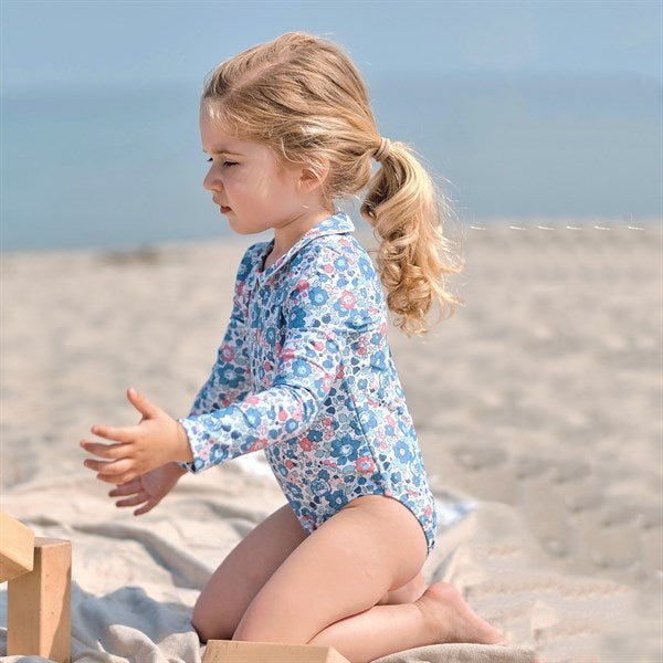 Petit Crabe Betsy B Peeter Pan Swimsuit Liberty© fabric