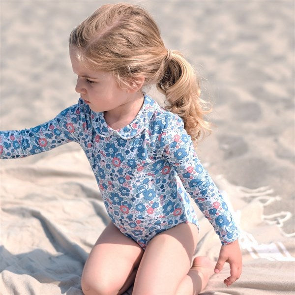 Petit Crabe Betsy B Peeter Pan Swimsuit Liberty© fabric