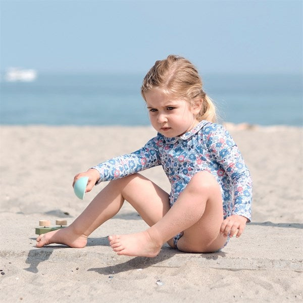 Petit Crabe Betsy B Peeter Pan Swimsuit Liberty© fabric