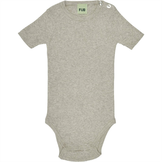 FUB Baby Rib Body Taupe Melange