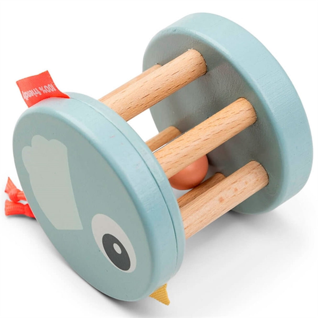 Done by Deer Wooden Rattle Birdee Blue