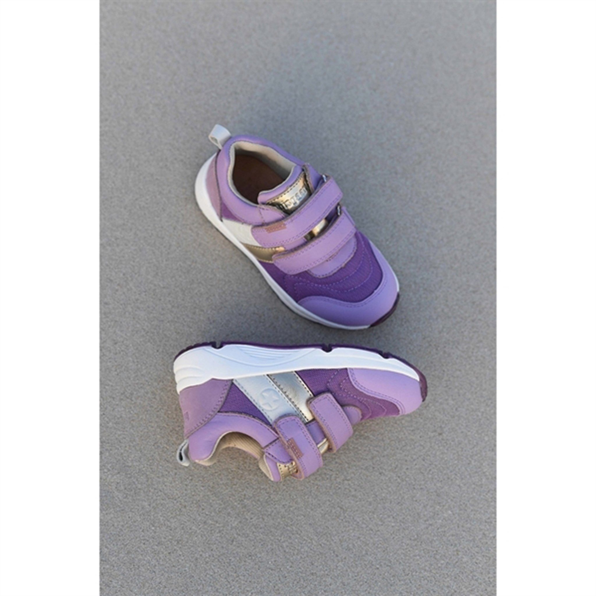 Bisgaard Matti S Velcro Shoe Purple 2
