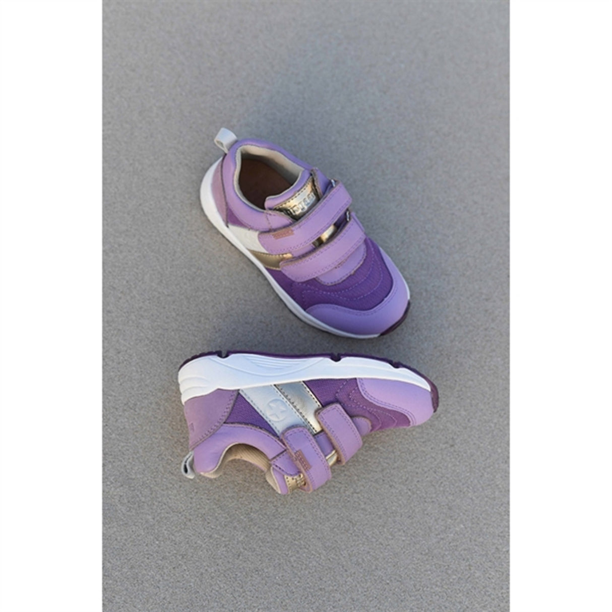 Bisgaard Matti S Velcro Shoe Purple