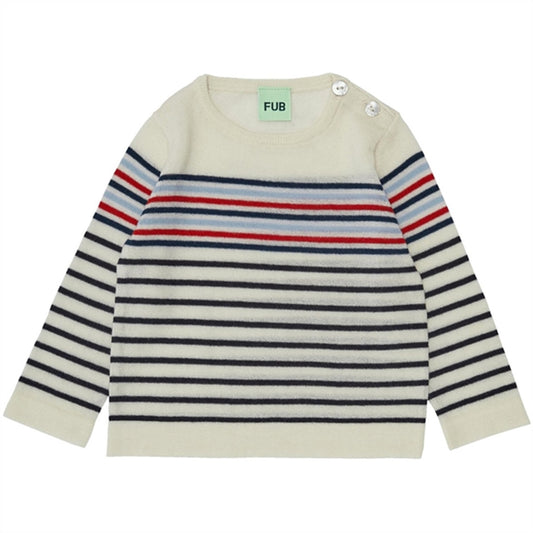 FUB Baby Multistripe Blouse Ecru/Dark Navy