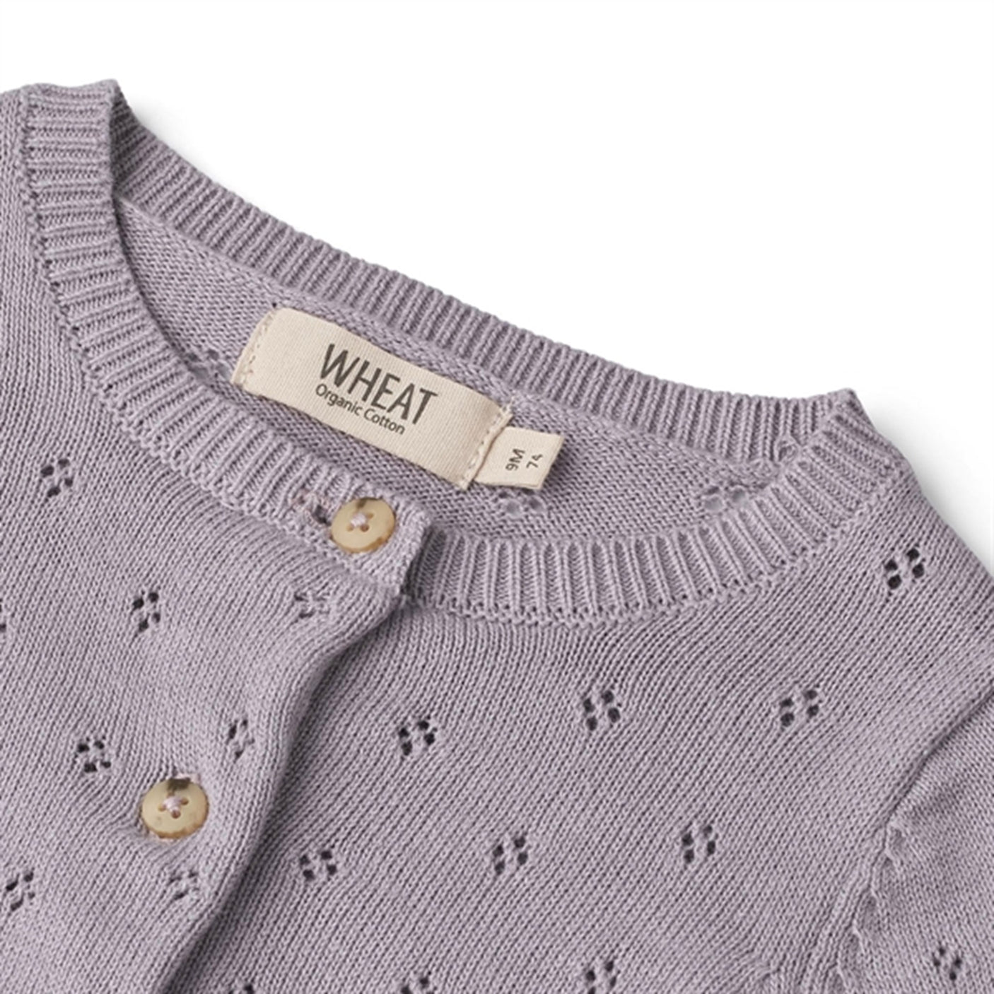 Wheat Lavender Maia Knit Cardigan