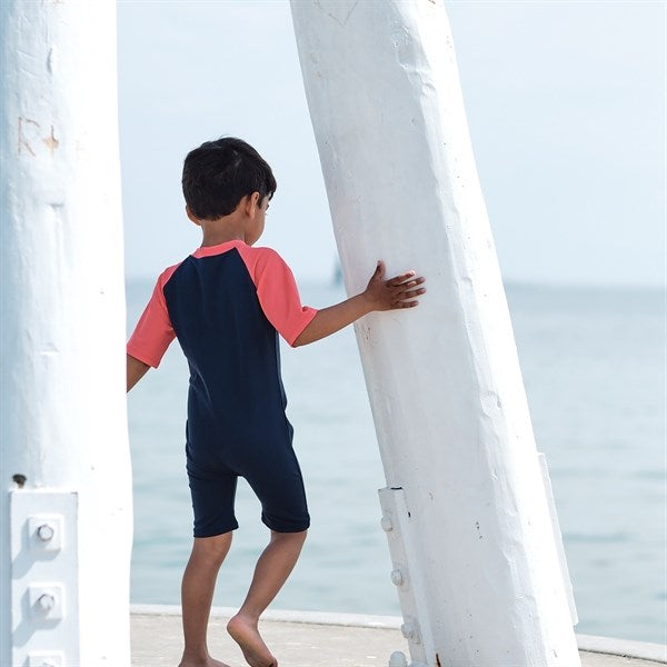 Petit Crabe Blue Multicolor Bodysuit