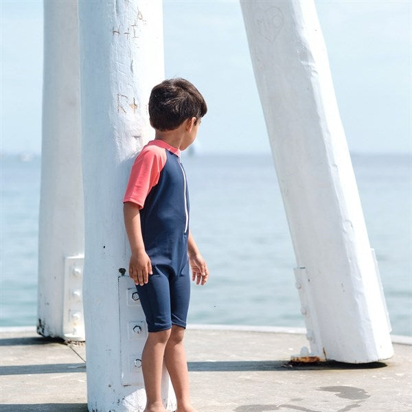 Petit Crabe Blue Multicolor Bodysuit