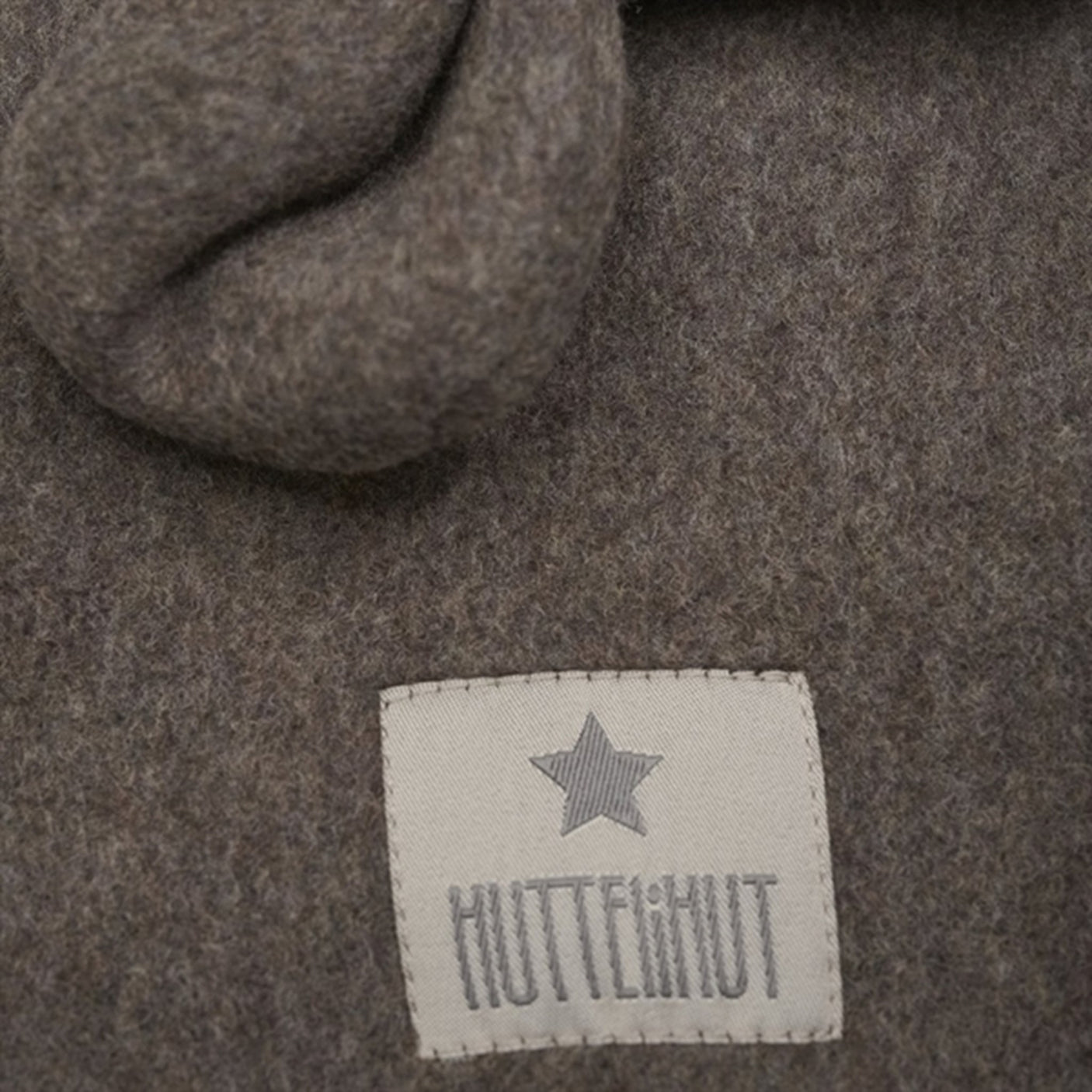 Huttelihut X Luksusbaby Cotton Fleece Balaclava Brown