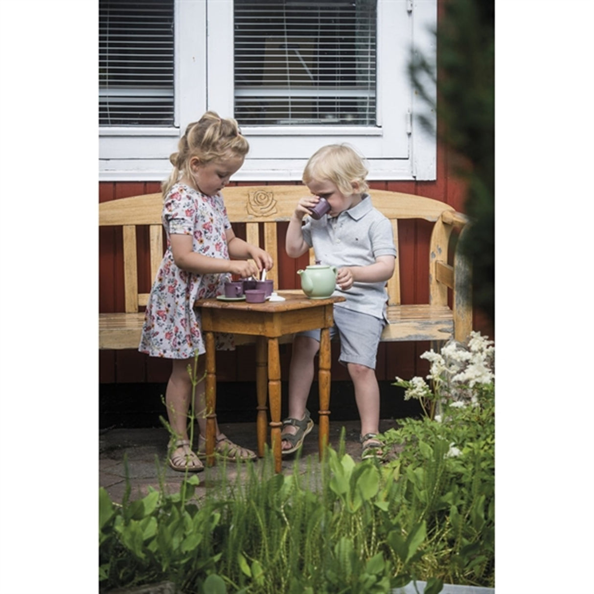 Dantoy Green Garden Tea Set