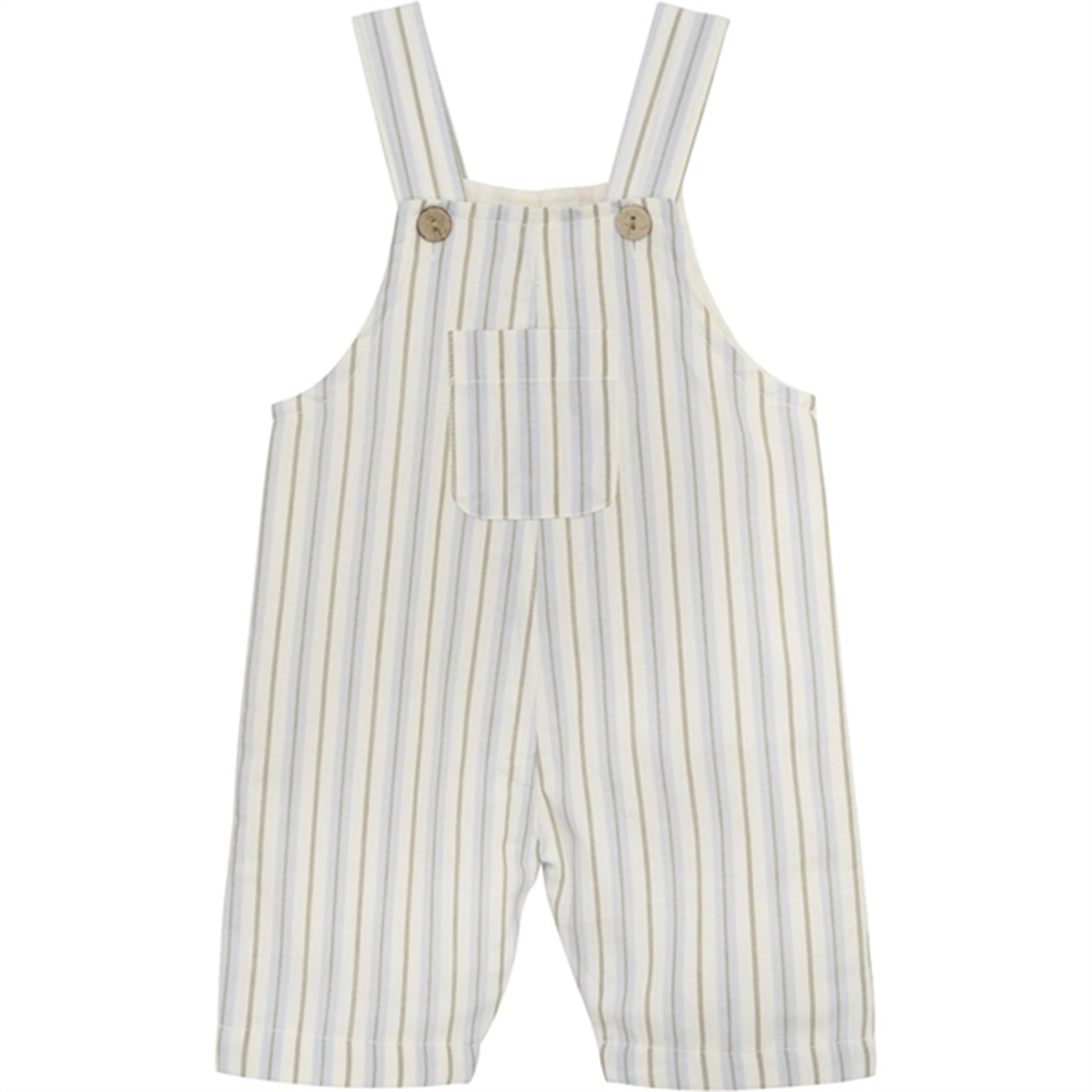 Huttelihut Woven Stripe Silver Sage Onesie w. Lining