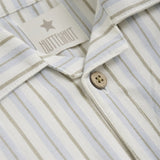 Huttelihut Woven Stripe Silver Sage Shirt