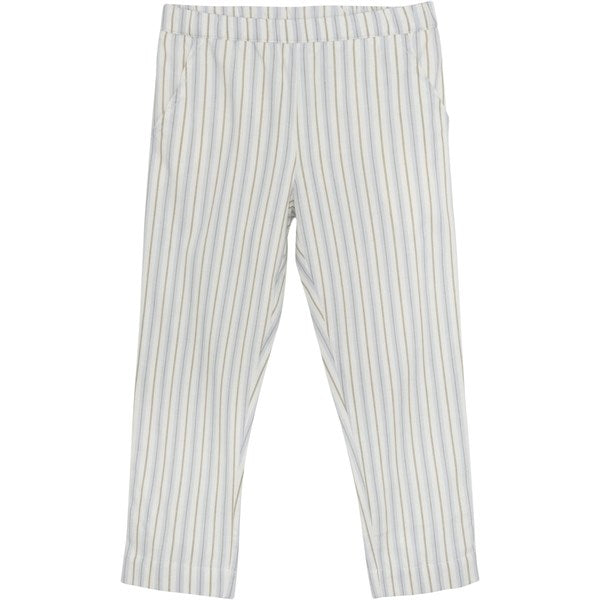 Huttelihut Woven Stripe Silver Sage Pants w. Lining