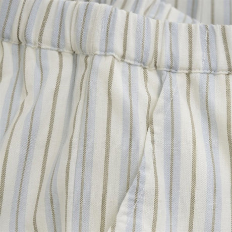 Huttelihut Woven Stripe Silver Sage Pants w. Lining