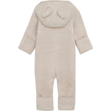 Huttelihut Pram Suit Ears Cotton Fleece Camel Melange