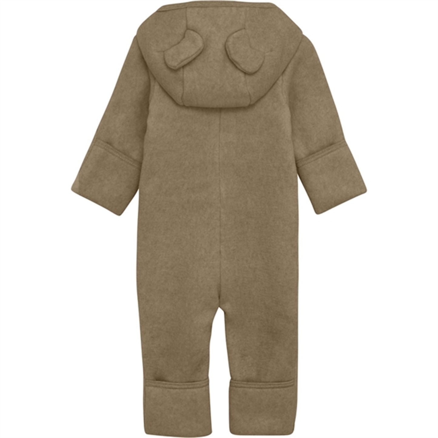 Huttelihut Pram Suit Ears Cotton Fleece Molé Melange