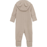 Huttelihut Pram Suit Ears Wool Fleece Dust Melange