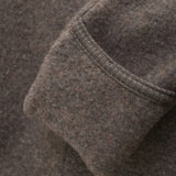 Huttelihut Pram Suit Ears Wool Fleece Dark Brown Melange