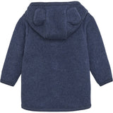 Huttelihut Jacket Ears Cotton Fleece Navy Melange