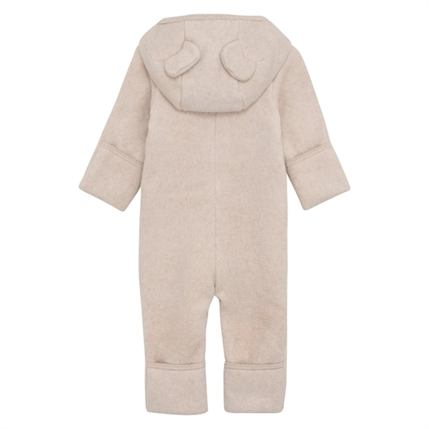 Huttelihut Pram Suit Ears Cotton Fleece Camel Melange
